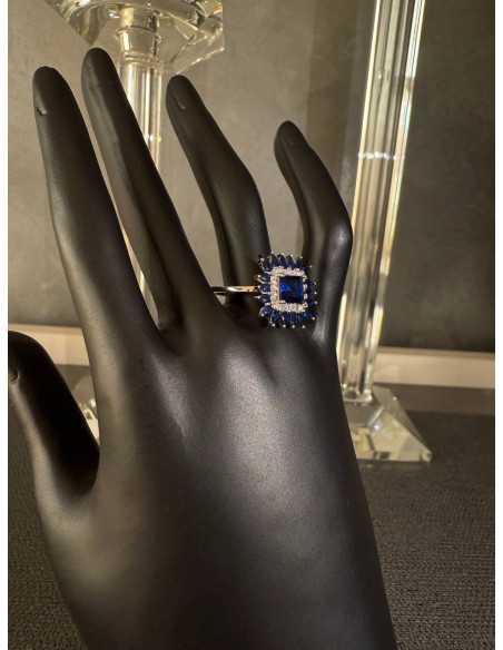 The Midnight Bloom Ring