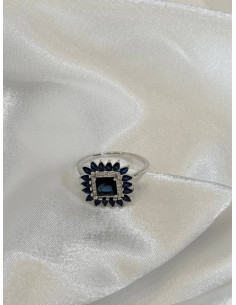 The Midnight Bloom Ring