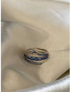 Sapphire Snake Ring