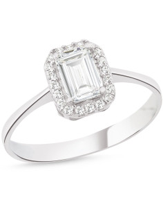 Silver Elegant Baguette Ring