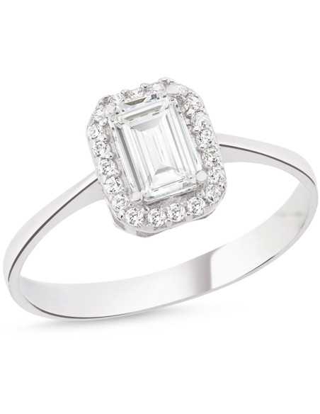 Silver Elegant Baguette Ring