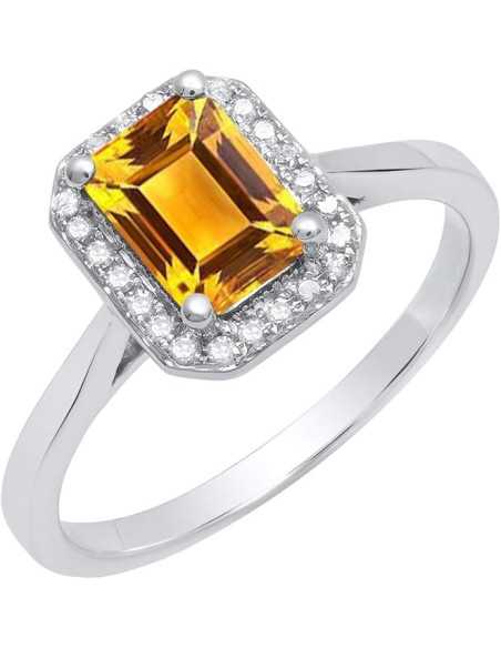 Silver Elegant Baguette Ring