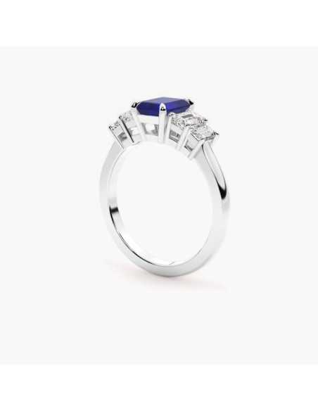 Elegant Silver Ring with Five Stones